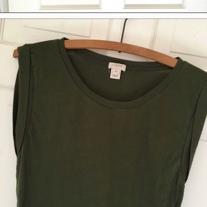 J. Crew Olive green tank top